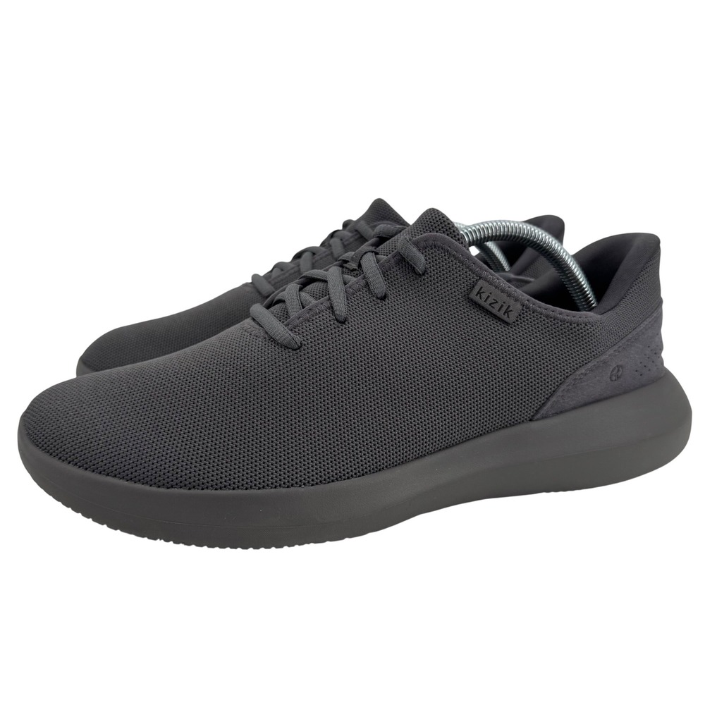 Kizik Madrid Eco Knit Sneakers Mens 10.5 Womens 12 Grey Hands Free‎ Slip On